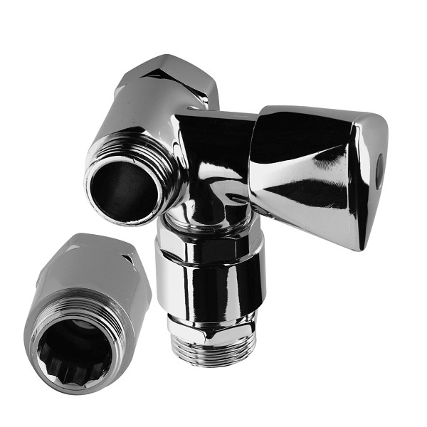 Benkiser Geräte-Anschluss-Ventil 3/4" Batterie Zoll, IG mit beweglicher Überwurfmutter, mit Rückflussverhinderer, Distanzstück und Rohrbelüfter, 7311250