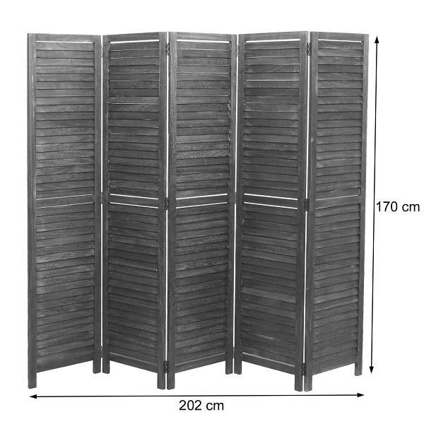 Mendler Paravent HWCC30 Raumteiler Trennwand Sichtschutz ShabbyLook