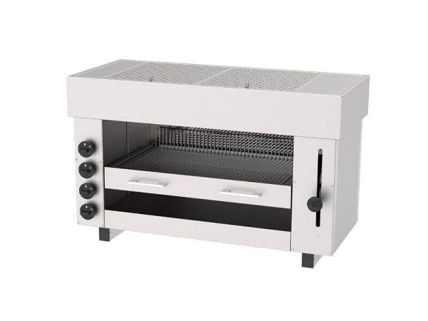 SGS Gastro Gas Salamander, Pita Ofen, 4 Heizzonen - 12,4 kW, mit Aufzug, ASM4G