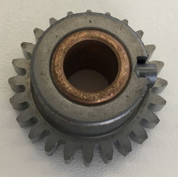ELMAG Vorschub-Getriebe-Zahnrad, inklusive Messingbuchse für DIGI-MIG 250-350, 400/402/412 DG/DW & PROFI-MIG 3000, 9504187