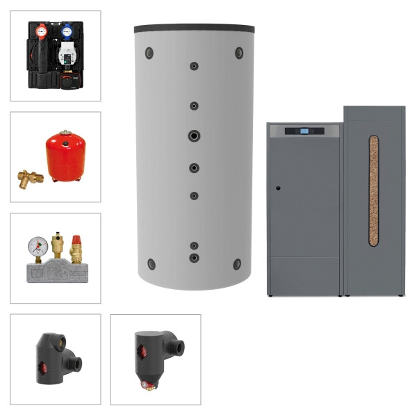 Solarbayer Pelletkesselset PLT-AC 18-1B, Variante B (1x SLS-800-S), 310802100