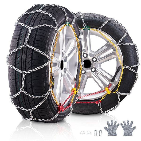 VEVOR Schneeketten Traktions-Schneeräder Ketten 2 Stück 675/730mm Universal, XDLTOZ11CB12Y6DM8V0