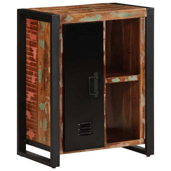 vidaXL Sideboard Mehrfarbig 55x35x70 cm Altholz Massiv, 4013578