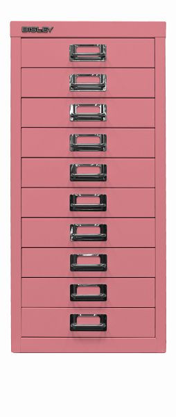 Bisley MultiDrawer, 29er Serie, DIN A4, 10 Schubladen, pink, L2910601