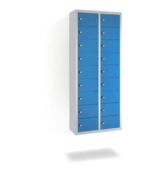 C+P Kleingefachschrank Intro, H1130xB460xT200mm, Farbe: Lichtgrau / Lichtblau, 80700-221 S10003