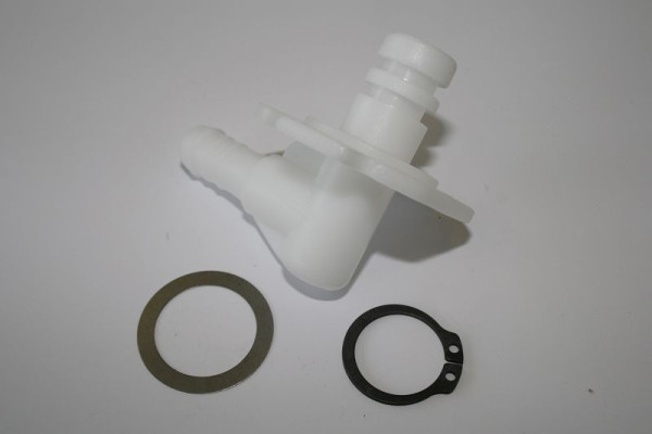 ELMAG PVC-Winkel mit 2xO-Ringe (Nr. 16, 22, 23) für ROLL WATER PROFI (Version 2+3) und 'ROLL WATER MEGA 30/13', 9402190