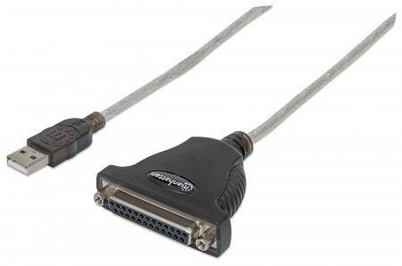 MANHATTAN USB auf Parallel-Druckerkonverter, USB A auf DB25, 1,8 m, 336581