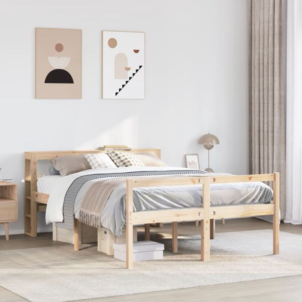 vidaXL Seniorenbett mit Kopfteil ohne Matratze 120x200 cm, 3305863