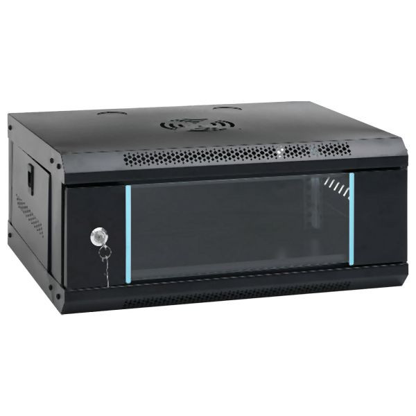 vidaXL 4U Wand-Netzwerkschrank 19" IP20 53x40x21 cm, 30256