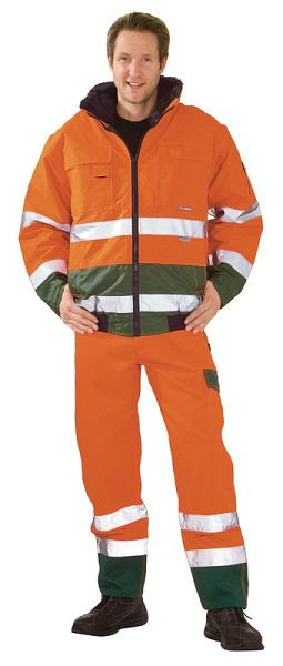 Planam Warnschutz Comfortjacke, orange/grün, Größe M, 2048048