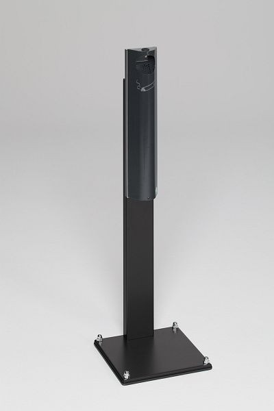 VAR Wandascher B 12 verschließbar mit Standfuss schwarz, anthrazit, 45071