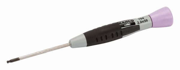 Bahco Präzisionsschraubendreher, Innensechskant, 2,5 mm, 137 mm, 704-2.5-50