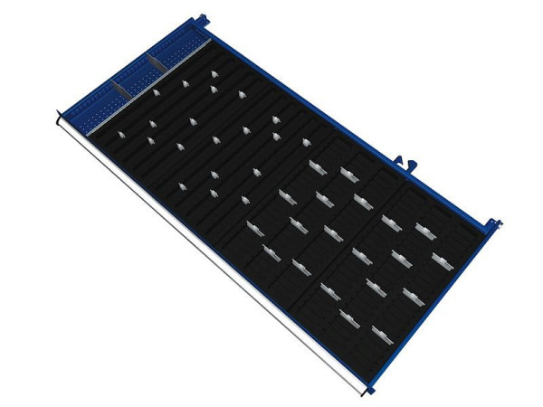 KLW Einteilungsmaterialsatz für Schubladen Fachhöhe 75 mm in SMB - Schrank, Schrankgröße 1439 x 750 mm B x T, B06, SMB-B06-042
