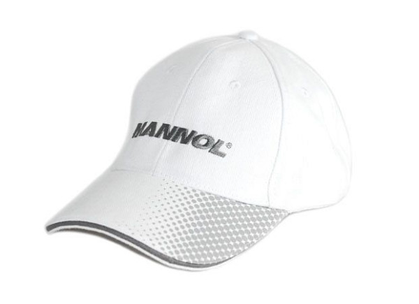 MANNOL 2519 Kappe, weiß, aufgesticktes Logo, MN2519, 4036021502168
