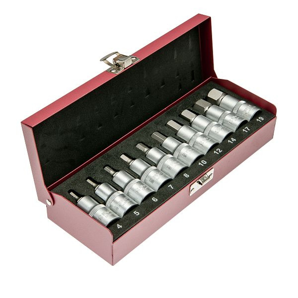 WGB 1/2" Innensechskant-Steckschlüssel-Garnitur, Größe: 10-tlg., 3950003