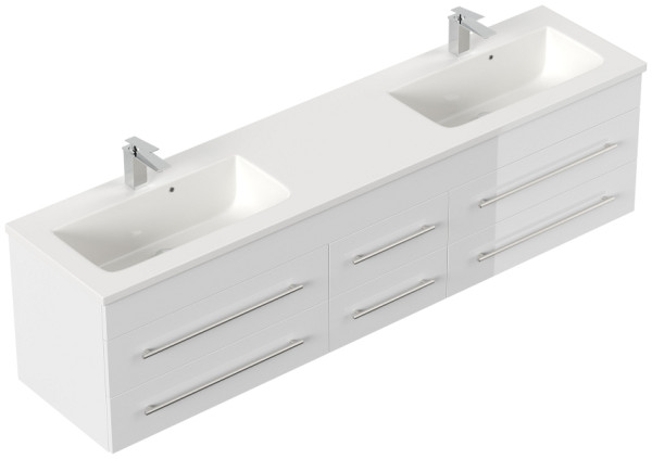Posseik Badmöbel Geant 200 weiss hochglanz, GEANT200000002DE, 4251982676707