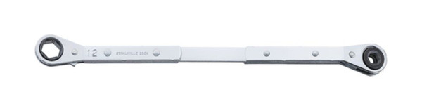 STAHLWILLE Ratschenringschlüssel Nr.25GK Schlüsselweite 8 x 12 mm Länge 255 mm, 41180812