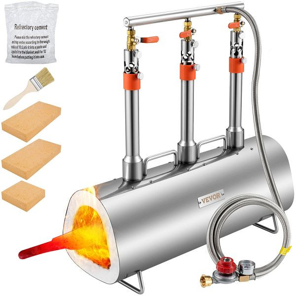 VEVOR Gasofen Schmiedeofen Gasesse Propangas Messermacher Hufschmiede 1426 °C, TYXDZLGDXBB303OHNV0