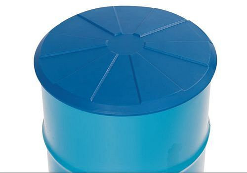 DENIOS Fasstrichter aus Polyethylen (PE), rund, 5 Liter Volumen, mit Adapter und Deckel, 114753