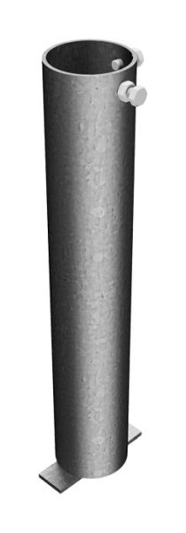 Schake Bodenhülse mit zwei Verschraubungen für Ø 60 mm Rohrpfosten, 463_44