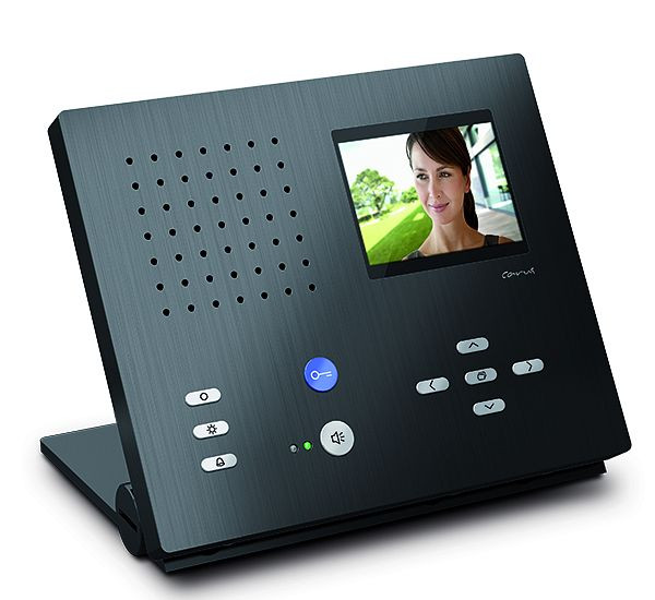 TCS Video Innenstation zum Freisprechen Serie Carus ADAPTO Tischgerät, schwarz, CAI2110-0156