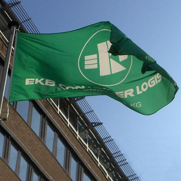 Stein HGS Flagge individuell bedruckt, 60 x 90 cm, mit Seil und Schlaufe, FlagTop 110 g/m², für Fahnenmasten 6 m, 27980