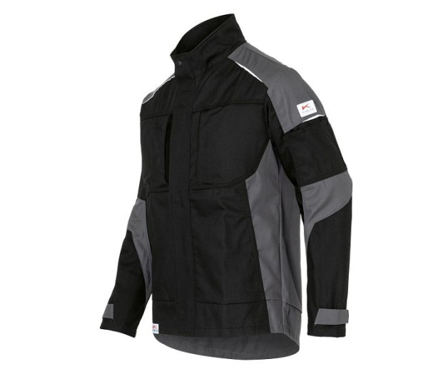 Kübler ACTIVIQ cotton+ Jacke, Farbe: schwarz/anthrazit, Größe: L, 1250 3421-9997-L