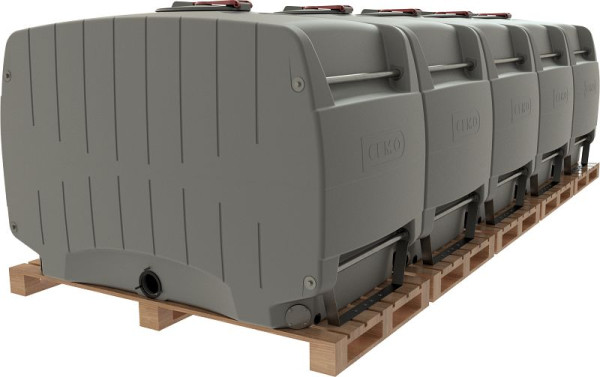 Cemo Modulfass 10000 l grau Verkettung 5 x 2000 l-Modul, 12271