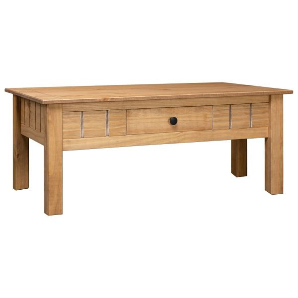 vidaXL Couchtisch 100x60x45 cm Massivholz Panama-Kiefer, 282682