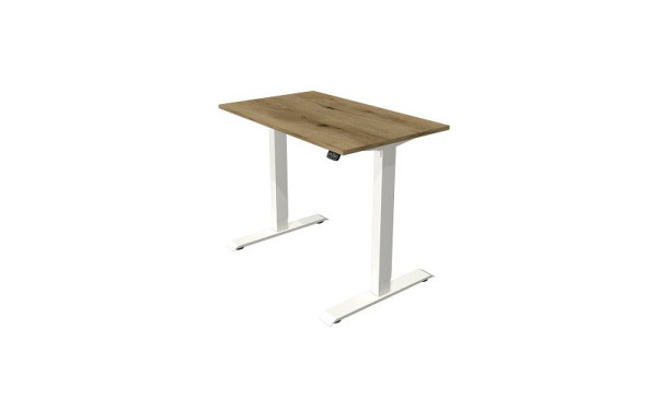 Kerkmann Beistelltisch B 1000 x T 600 mm, elektrisch höhenverstellbar von 740-1230 mm, Eiche, (Montage), 10389055-1
