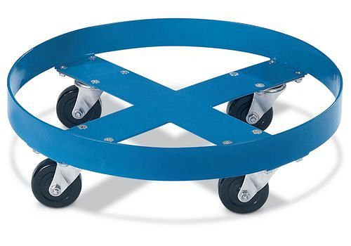 DENIOS Fassroller DT1 aus Stahl, für 200-Liter-Fässer, max. 350 kg, 148431