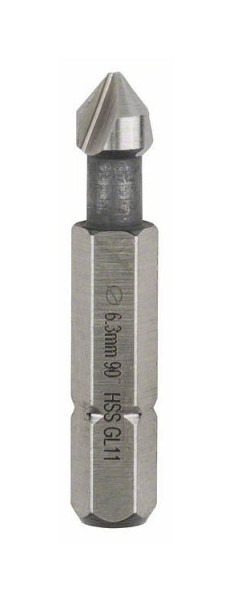 Bosch Kegelsenker mit Sechskantschaft, 6,3, M 3, 31 mm, 1/4 Zoll, 2608597501