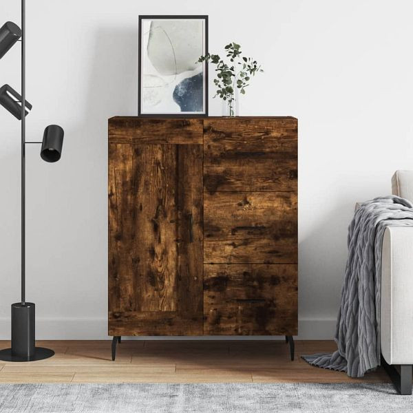 vidaXL Sideboard Räuchereiche 69,5x34x90 cm Holzwerkstoff, 830281