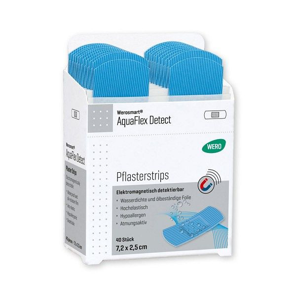 WERO Werosmart AquaFlex Detect Pflasterstrips, 7,2 x 2,5 cm, VE: 40 Stück, 180745