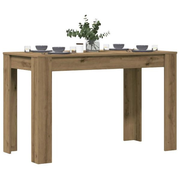 vidaXL Esstisch Artisan-Eiche 120x60x76 cm Holzwerkstoff, 855841