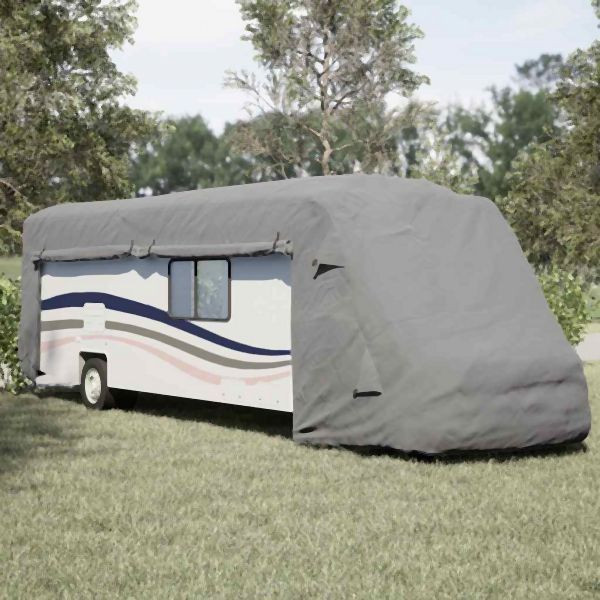 vidaXL Schutzhülle für Wohnmobil Grau 970x235x275 cm Vliesstoff, 4015881
