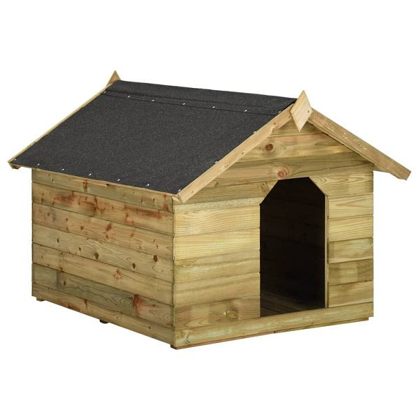 vidaXL Hundehütte mit öffnendem Dach Imprägniertes Kiefernholz, 45151