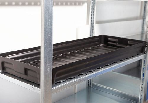 DENIOS Auffangwanne aus PE, als zusätzlich Lagerebene für Gefahrstoffregal GKW 1040 pro, 273910