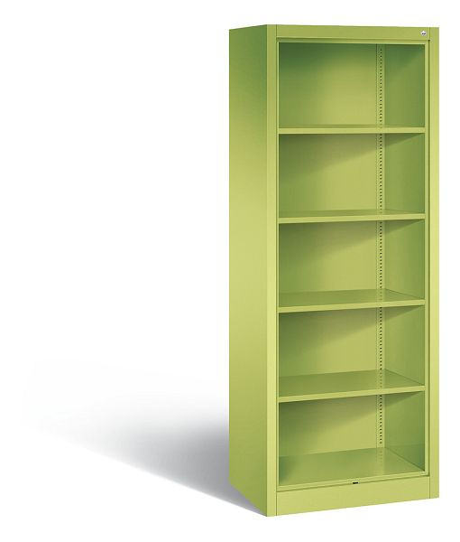 C+P Stahlregal mit Rückwand Acurado, H1950xB700xT500mm, Farbe: Viridingrün, 5 OH, 9137-000 S10020