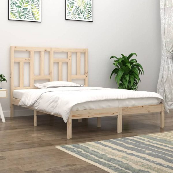 vidaXL Massivholzbett 120x190 cm, 3104513, 8720287032632