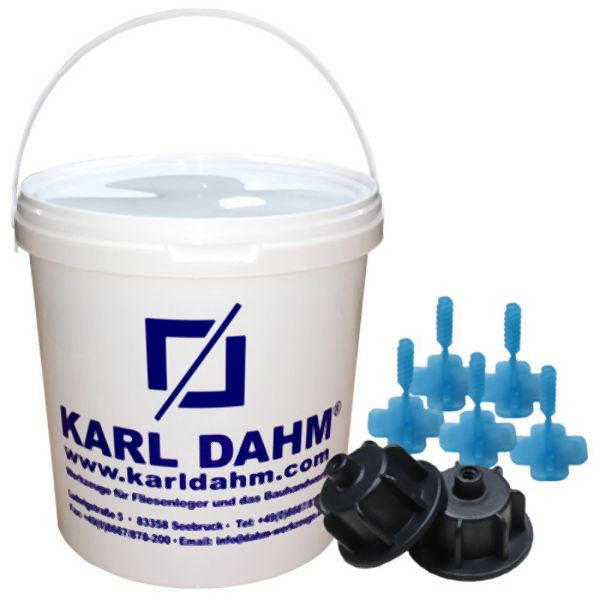 Karl Dahm Basis Nivelliersystem Set schwarz, 3 mm Laschen, 12441