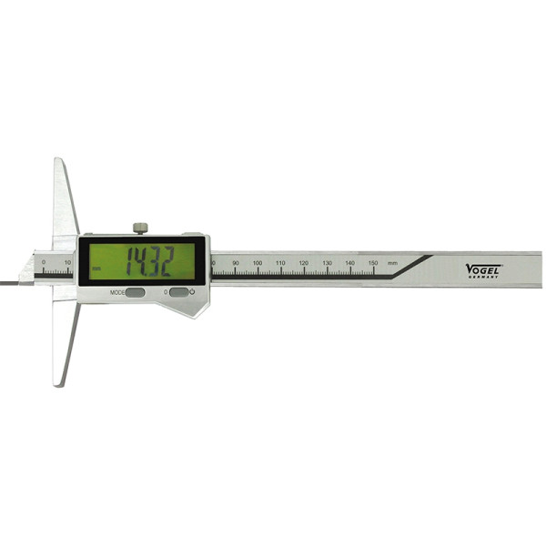 Vogel Germany Elektronischer Digital-Tiefen-Messschieber, IP67, Typ F, 150 mm / 6 inch, 220441