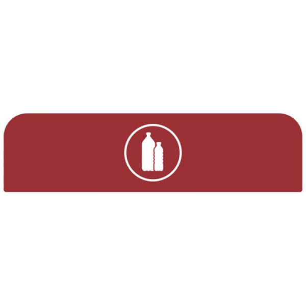 STEIN HGS Configure Recycling-Station Hinweistafel Kunststoff, rot, 125 Liter, EN, 84084.0007