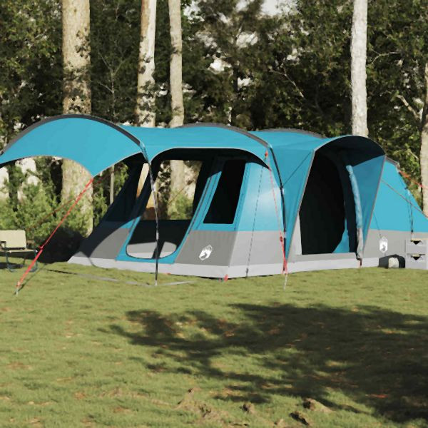 vidaXL Tunnelzelt 5 Personen Blau Wasserdicht, modern, 4009426