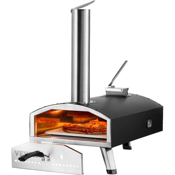VEVOR Outdoor Pizza Ofen Tragbarer Holzpellet Pizzaofen 30cm Eisen Camping, BXPSL12YCKLPIX7UGV0