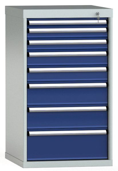 KLW Schubladenschrank 1000 x 572 x 605 mm H x B x T, Einbaumaß: 900 mm, Einteilung: 27x27 Einheiten, EA / 100 kg, SEA1000-08EP-001