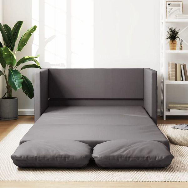 vidaXL Bodensofa mit Schlaffunktion Grau 112x174x55 cm Kunstleder 353975 günstig versandkostenfrei online kaufen: große Auswahl günstige Preise