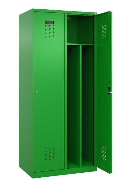 C+P Spind Evolo PLUS, 2 Abteile, 1850x800x500mm, 6037/6037, Verschluss Zylinderschloss, 049000-22F S10053