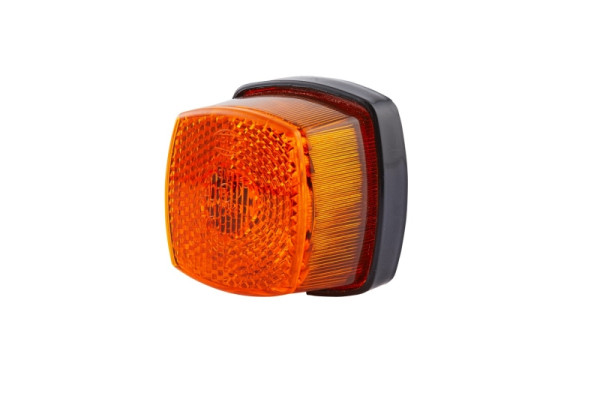 HELLA Seitenmarkierungsleuchte, Halogen, 12/24V, Schraubanschluss/Anbau, Lichtscheibenfarbe: gelb, links/rechts, 2PS 003 057-051