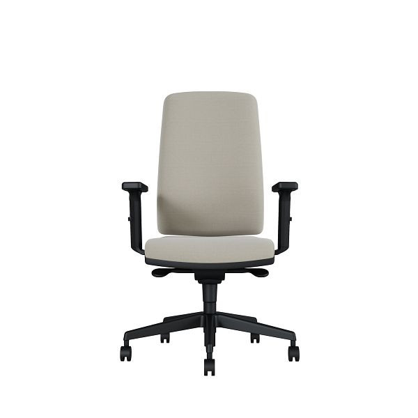 Bisley Bürodrehstuhl Stone, Tiefenverstellbarer Sitz, Mit 3D Armlehnen, Kunststofffußkreuz, TN9811 chalk, STONETKDTN9811